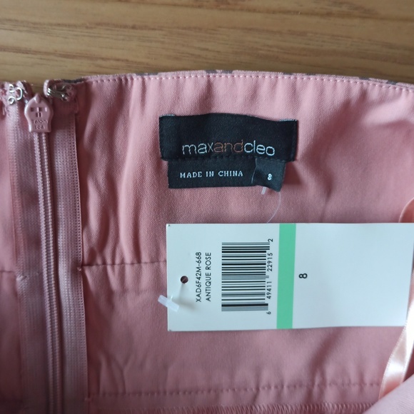 NWT Max and Cleo Pink Midi Halter Dress - Picture 5 of 10